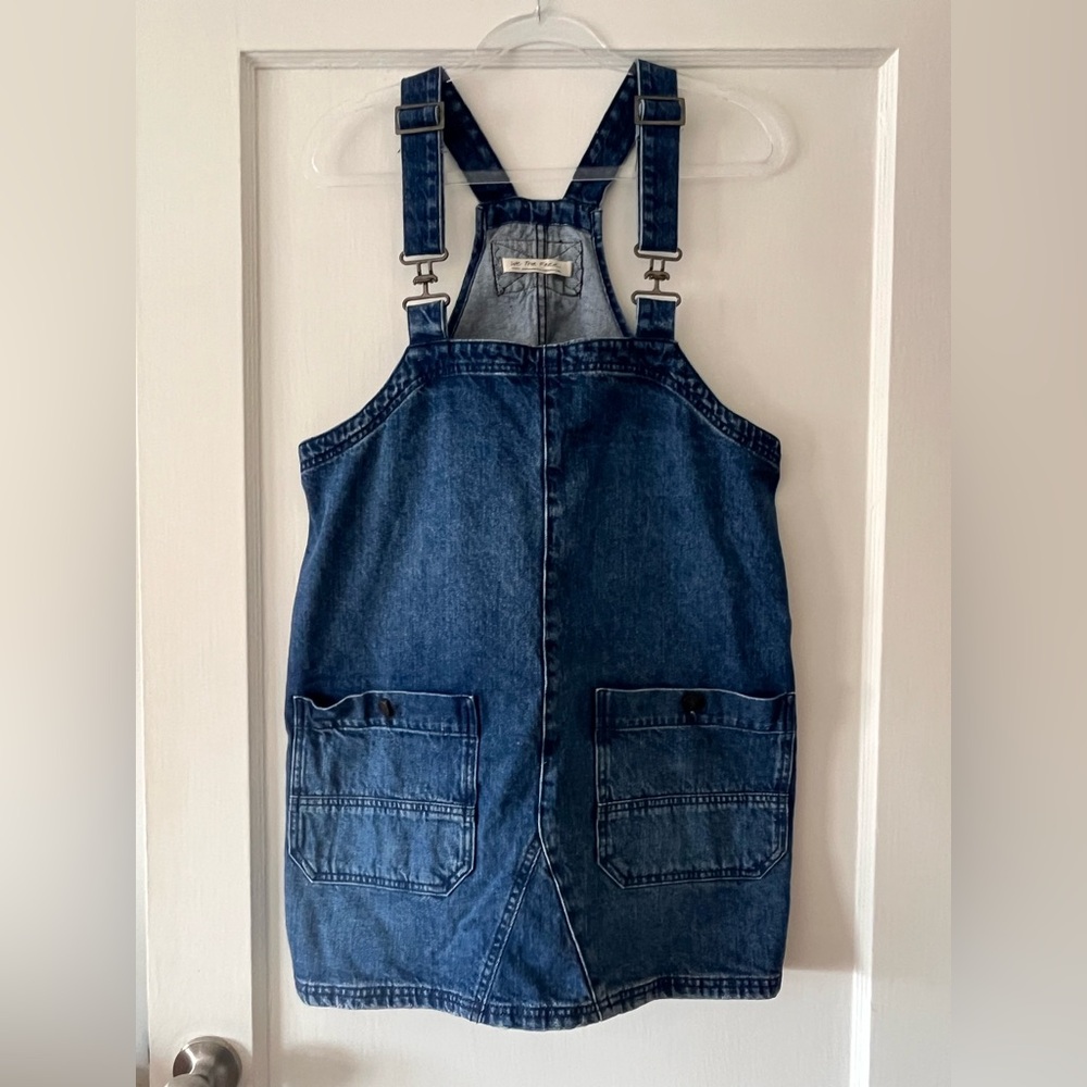 Free People overall smock mini dress